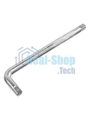 Вороток Г-образный Denzel 250x50 мм, квадрат 1/2