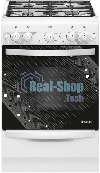 Плита газовая Gefest ПГ 5100-02 0309 белый, конфорок 4 шт, духовка 52 л, 50 см x 85 см x 58.5 см