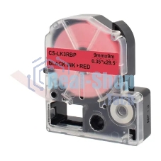 Картридж ленточный Cactus CS-LK3RBP черный, 9мм, 9м для Epson LW300/LW400/LW700/LW600P/LW1000P/K400/Z700/Z900