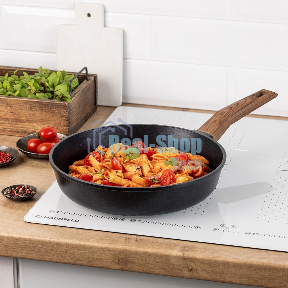 Сковорода Maunfeld ALVA MF24LV01FP из литого алюминия, 24 см