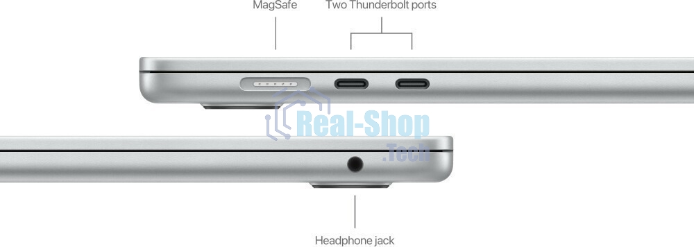 Ноутбук Apple MacBook Air 15 A3114 серебристый (M3/16Gb/512Gb SSD/MacOS) (Z1GE0001R) нужен переходник на EU