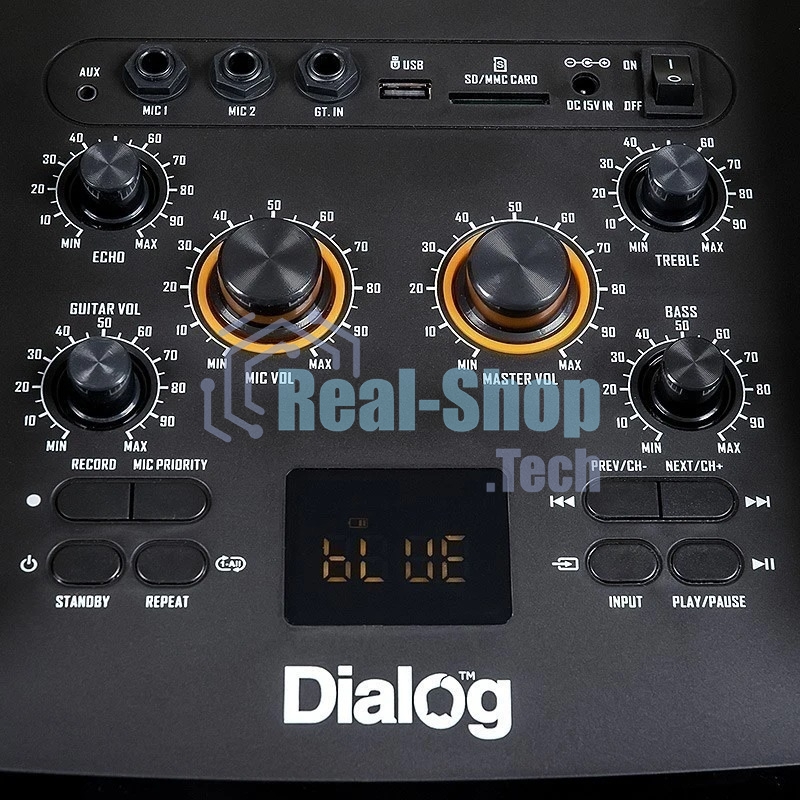 Акустическая колонка Dialog Oscar AO-220 1.0, 100W RMS, Караоке с беспр. микр, BT/FM/USB/SD/GT