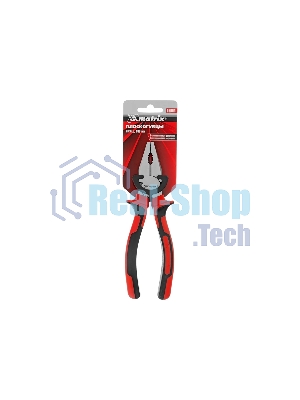 Плоскогубцы Matrix NICKEL 180 мм, никелированные, двухкомпонентные рукоятки