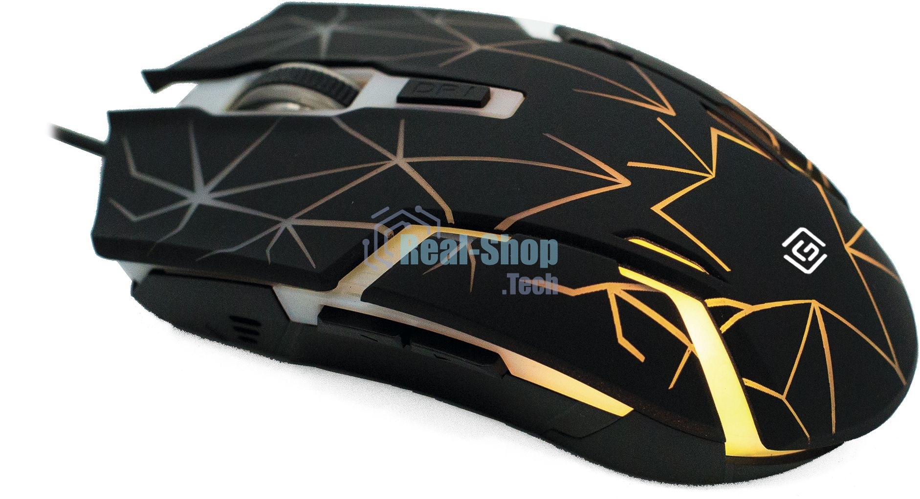 Мышь проводная Oklick 701G черный, 3600 dpi, USB, кнопки - 6