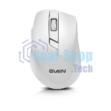 Мышь беспроводная SVEN RX-425W белый, 1600 dpi, радиоканал, USB, кнопки - 6