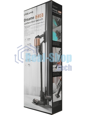 Пылесос вертикальный DREAME Z-Series Z20 черный, питание от аккумулятора, 250 Вт, уборка сухая, пылесборник 0.6 л