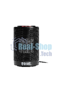 Тепловентилятор керамический Denzel DTFC-1200, черный, 600/1200 Вт, 12 м2, 3 режима, термостат