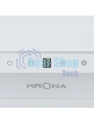Вытяжка наклонная Krona Irma A 600 White S белый/серебристый, 59.5 см, 1300 куб. м/ч, 65 дБ