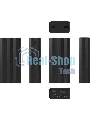 Портативный аккумулятор Xiaomi BHR9126GL 30000mAh 18W 2.6A 2xUSB-A/USB-C черный
