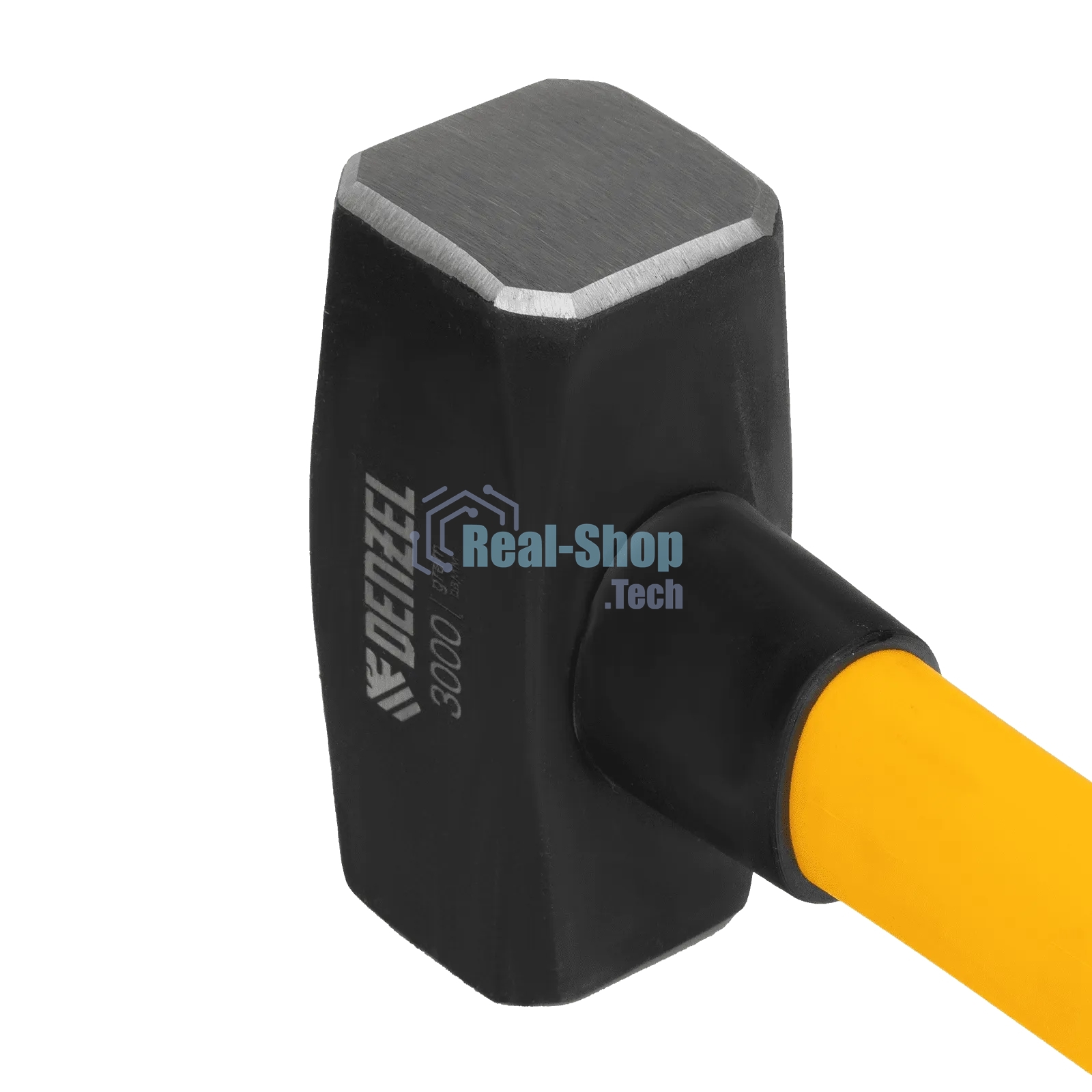 Кувалда Denzel 3000 г, кованая, фибергласовая рукоятка c TPR покрытием, 880 мм