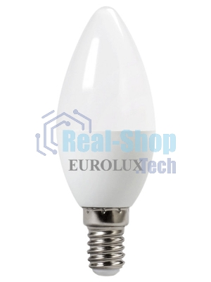 Лампа светодиодная EUROLUX LL-E-C37-7W-230-4K-E14 свеча