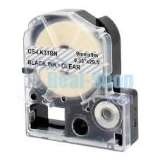 Картридж ленточный Cactus CS-LK3TbN черный шрифт, прозрачный фон (9 мм, 9 м) для Epson LW300/LW400/LW700/LW600P/LW1000P/K400/Z700/Z900