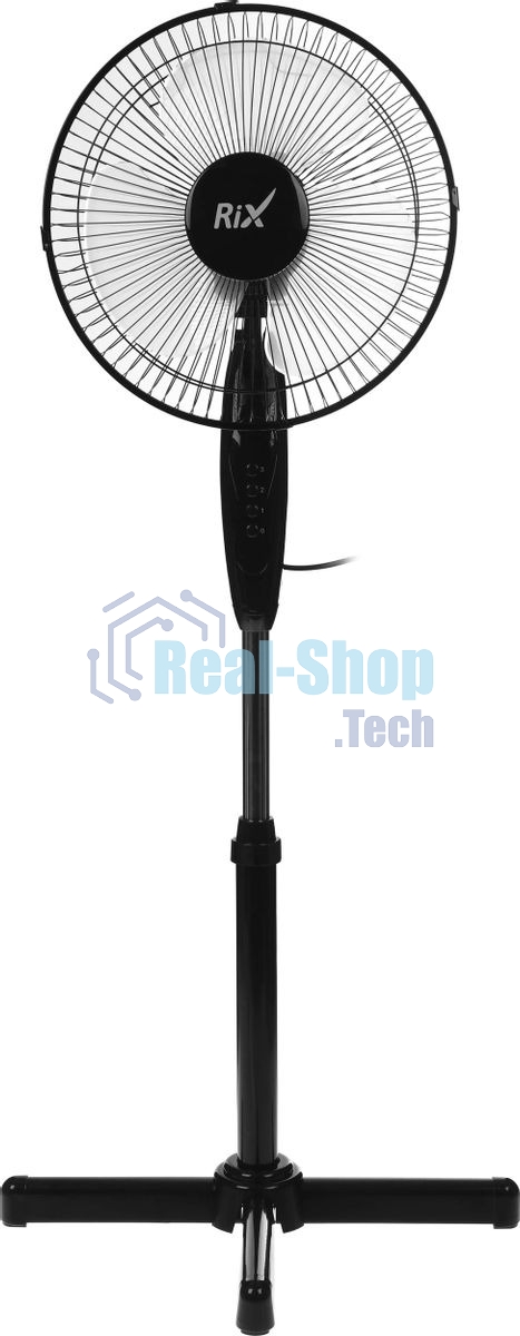 Вентилятор бытовой напольный Rix RSF-3000B, черный