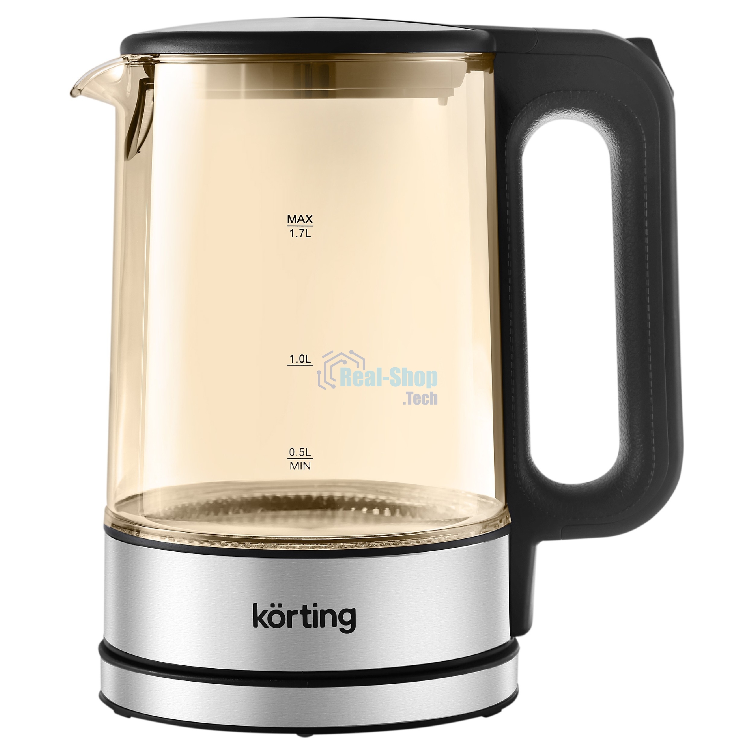 Чайник электрический Korting KWK 0903 G объем 1.7 л, материал: стекло, механическое управление, фильтр от накипи, 5 температурных режимов, автоотключение, поддержание температуры