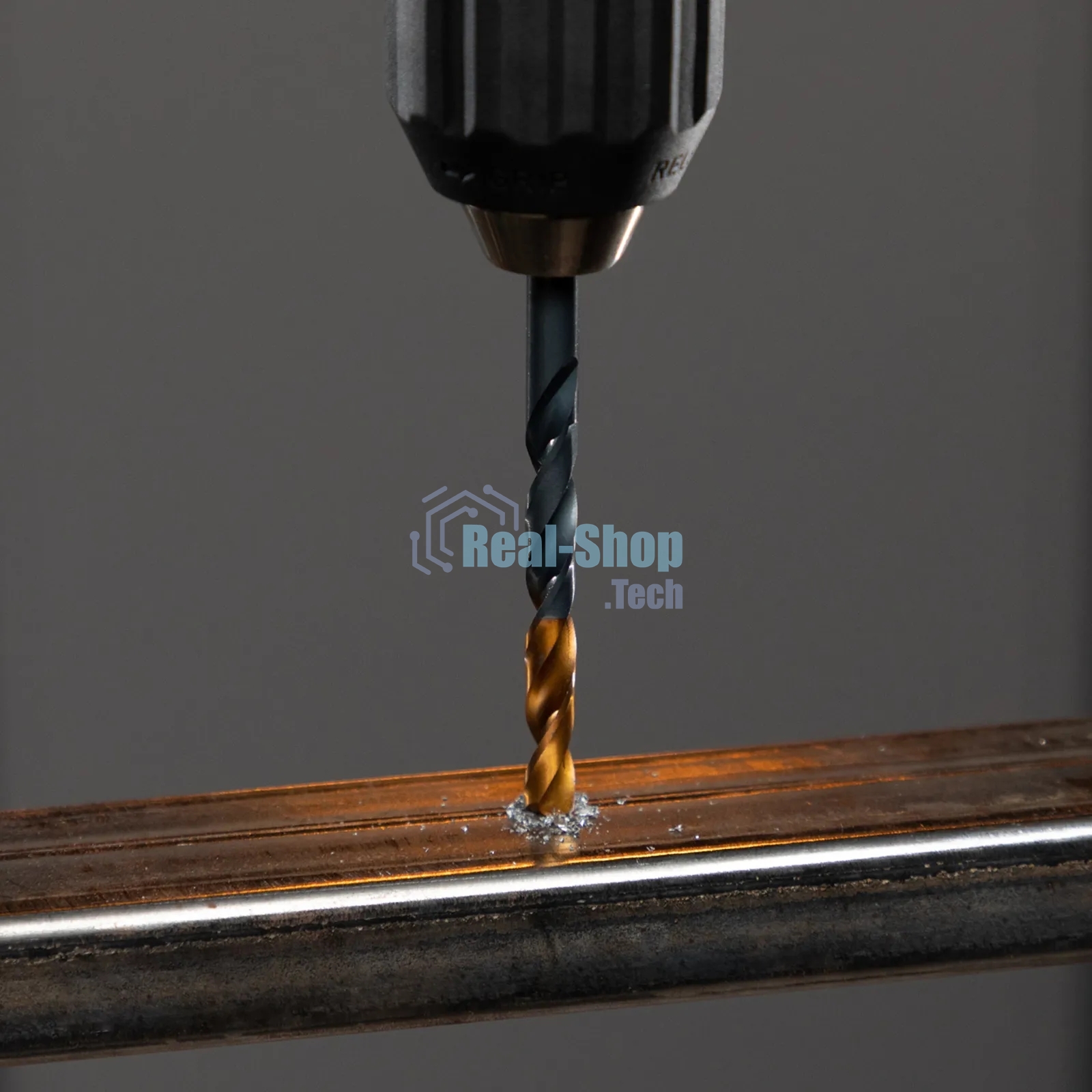 Сверло по металлу Denzel 7 мм, HSS-Tin, Golden Tip, 10 шт.