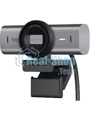 Веб-камера Logitech MX Brio 705 3840x2160, 30 кадр/с, USB Type-C, микрофон (2 шт, шумоподавление), автофокус, HDR, крепление на мониторе, графитовый