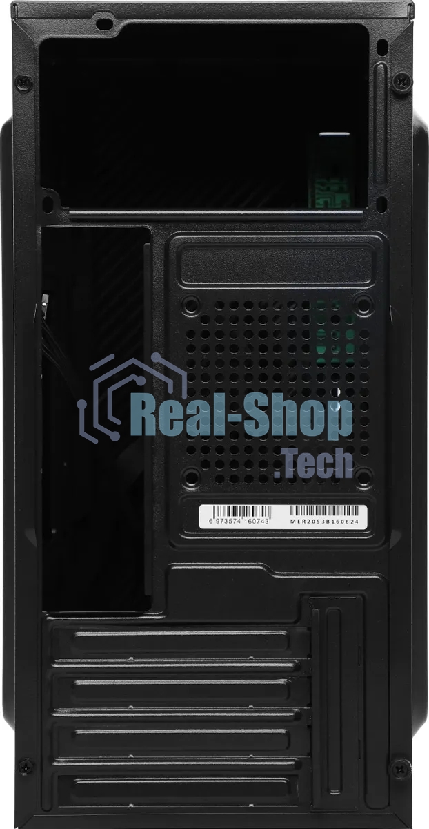 Компьютерный корпус Accord Entry ACC-2053B черный без БП mATX 1x80мм 1x120мм 2xUSB2.0 audio