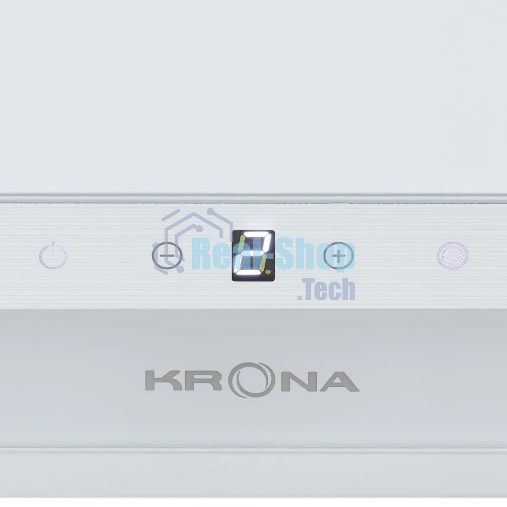 Вытяжка наклонная Krona Irma A 600 White S белый/серебристый, 59.5 см, 1300 куб. м/ч, 65 дБ