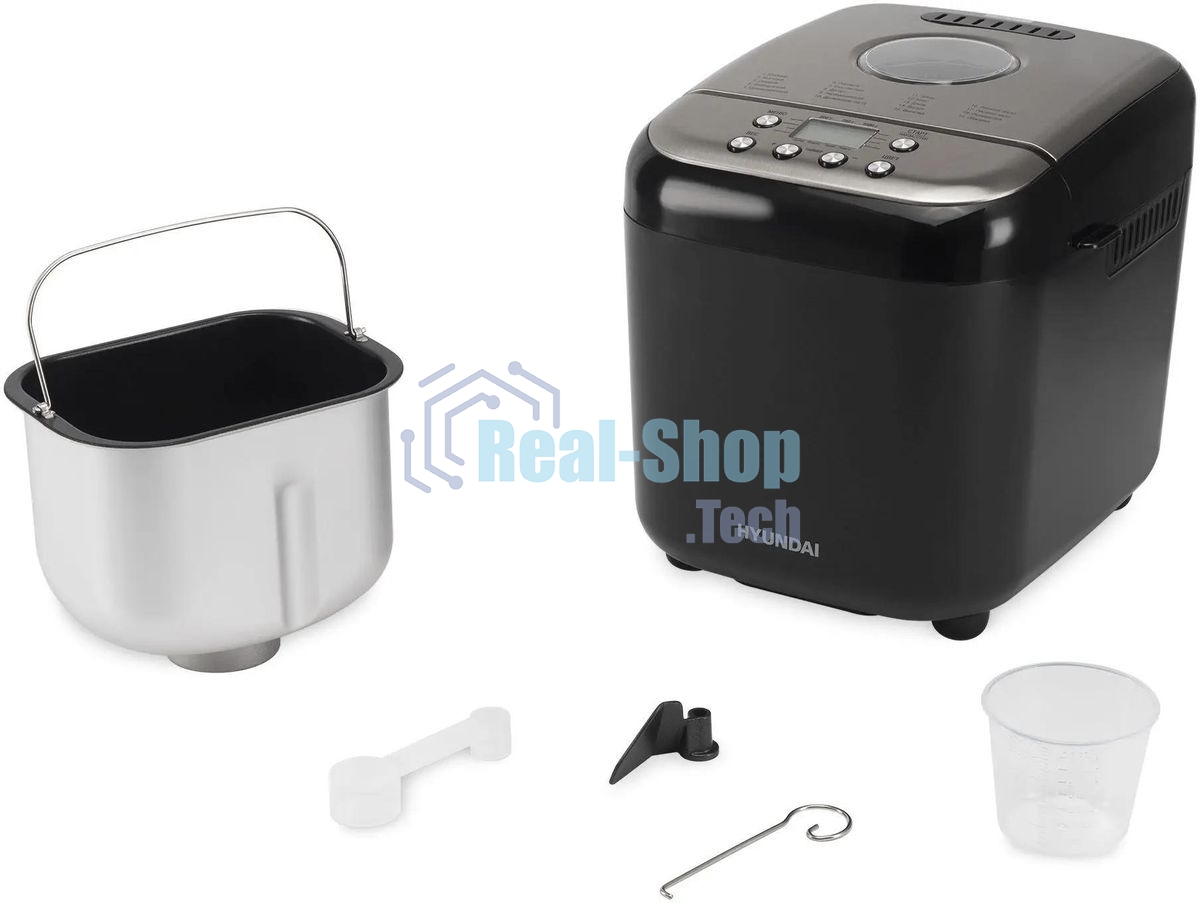 Хлебопечка Hyundai HYBM-3087 600Вт черный/серебристый