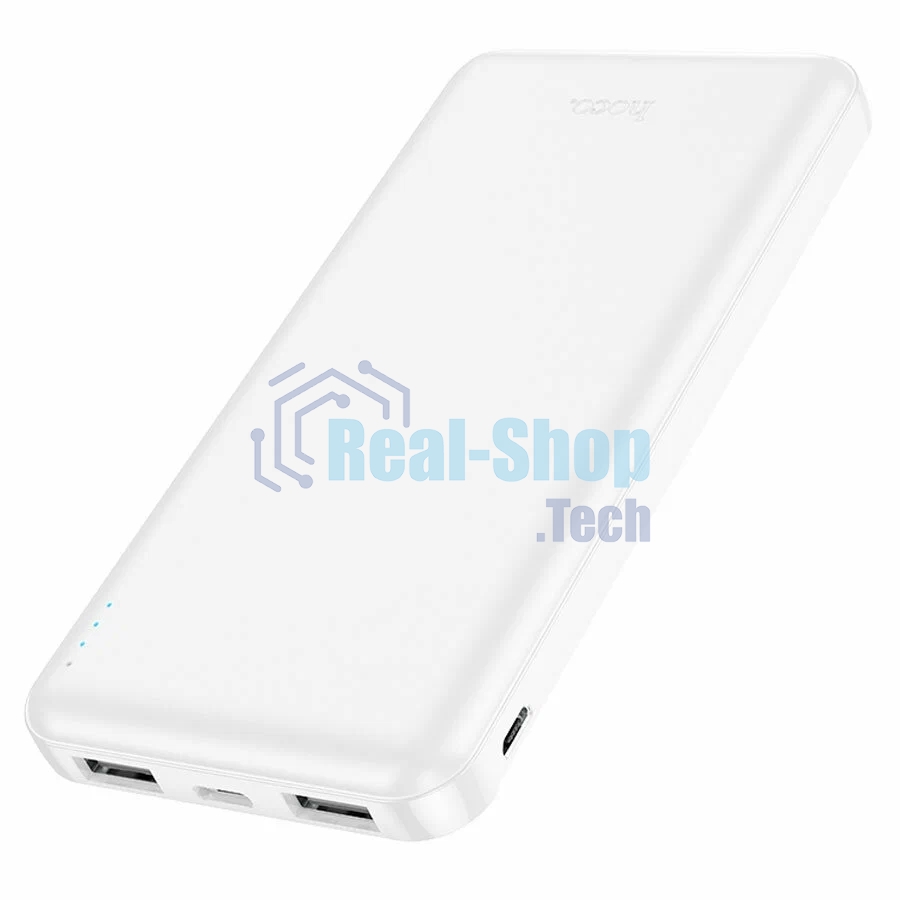 Портативный аккумулятор Hoco J100 High-ranking 10000mAh 2.1A 2xUSB-A белый (J100 HIGH-RANKING WHITE)