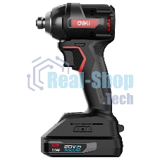 Винтоверт ударный аккумуляторный Deli DE-QZ20-1D2 (2АКБ*2А·ч + ЗУ, 20V, 200Нм, 0-3600об/мин, 0-3600уд/мин, сумка)