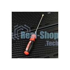 Отвертка шлицевая Deli DL3442 SL3x150мм сталь S2, матовый стержень, двухкомпонентная прорезиненная рукоять