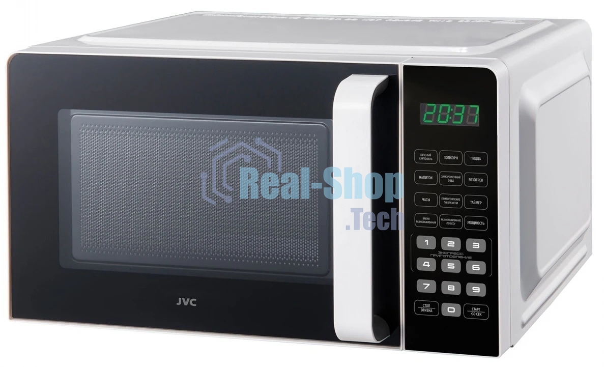 Микроволновая печь JVC JK-MW360S белый, 20 л, 700 Вт, переключатели - сенсор