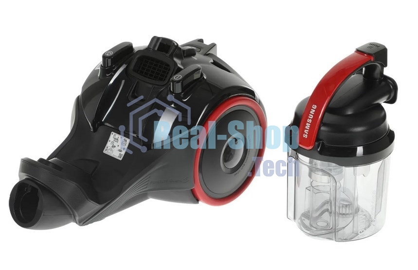 Пылесос Samsung VC15K4116VR/EV красный/черный, 390/1500 Вт, уборка сухая, пылесборник контейнер 1.3 л