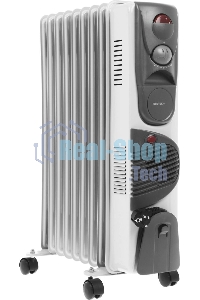 Обогреватель масляный Centek CT-6203-9 (9 секций) белый, 2400 Вт, 20 м2, 3 режима, термостат