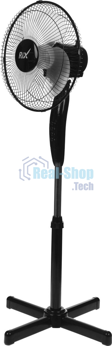 Вентилятор бытовой напольный Rix RSF-3000B, черный