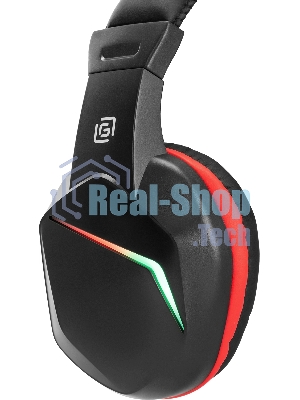 Гарнитура Oklick HS-L335G чёрный, проводная, USB-C/3.5 мм