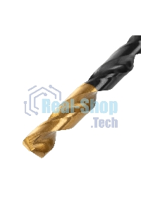 Сверло по металлу Denzel 7 мм, HSS-Tin, Golden Tip, 10 шт.