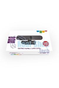 Веб-камера CBR CW 870FHD Black, 2 МП, 1920х1080, USB 2.0, встроенный микрофон с шумоподавлением, автофокус, крепление на мониторе, длина кабеля 1,8 м, черный