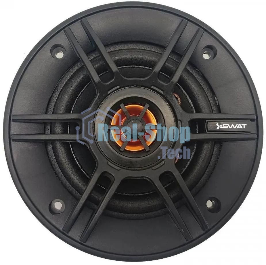 Колонки автомобильные Swat SP-C4 130Вт 88дБ 4Ом 10 см (4 дюйм) (ком.:2кол.) коаксиальные двухполосные