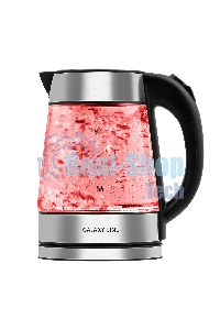 Чайник электрический Galaxy Line GL 0561, стекло, 2200 Вт, 1,7 л, многоцветная LED-подсветка, съемный фильтр, корпус из термостойкого стекла