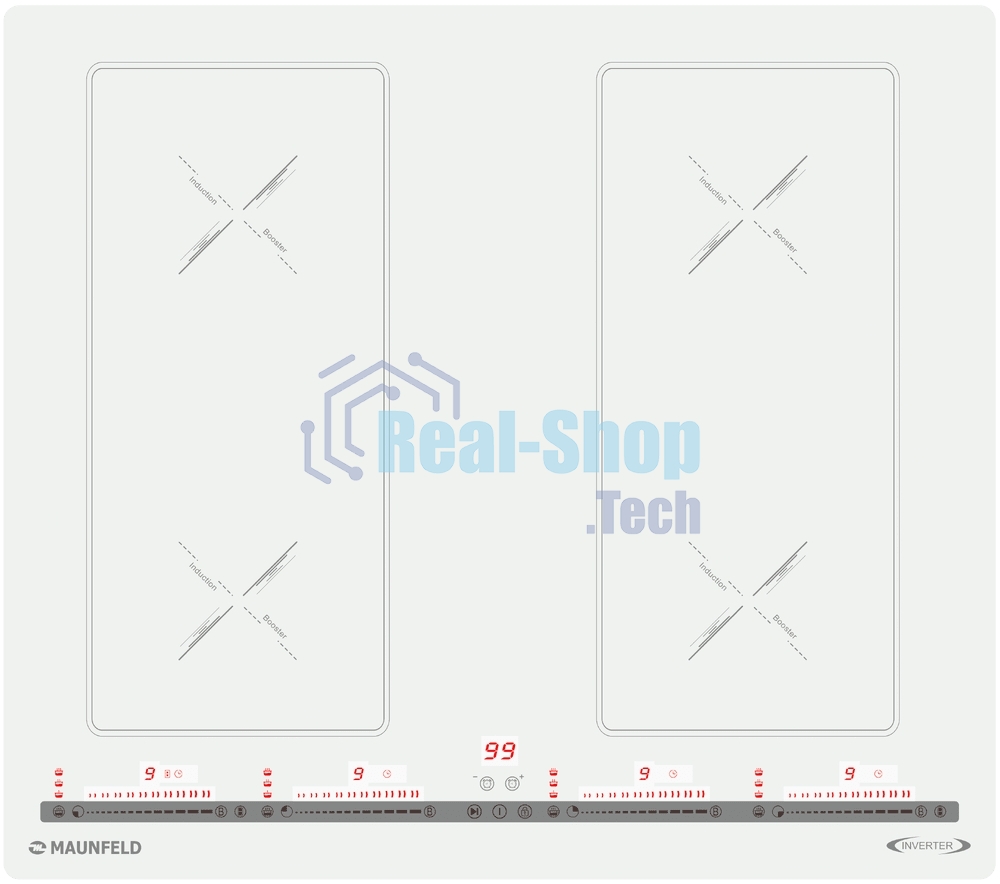 Индукционная варочная панель Maunfeld CVI594SB2BGA Inverter бежевый