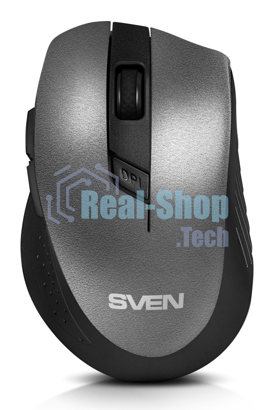 Мышь беспроводная SVEN RX-425W серый, 1600 dpi, радиоканал, USB, кнопки - 6