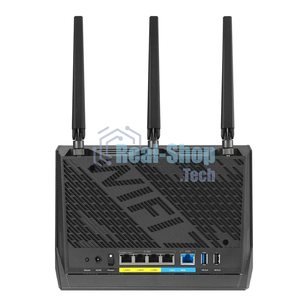 Маршрутизатор ASUS RT-BE86U, черный/красный, 90IG08W0-MO9A0V