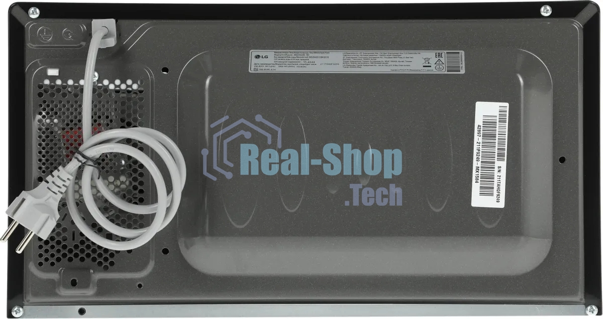 Микроволновая печь LG MS2042DB черный, 20 л, 700 Вт, переключатели - сенсор