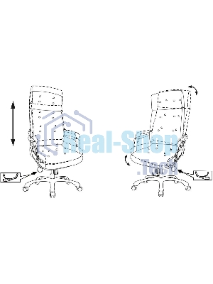 Кресло Бюрократ DAO/WHITE белый, кожа