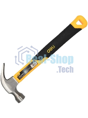 Молоток-гвоздодер Deli DL5002 500 гр Фибергласовая рукоять