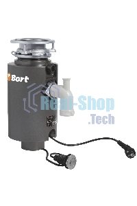 Измельчитель пищевых отходов Bort TITAN 4000 390 Вт; 4,2 кг/мин; 2800 об/мин; 1200 мл; Металл ; набор аксессуаров 4 шт [91275769] 91275769