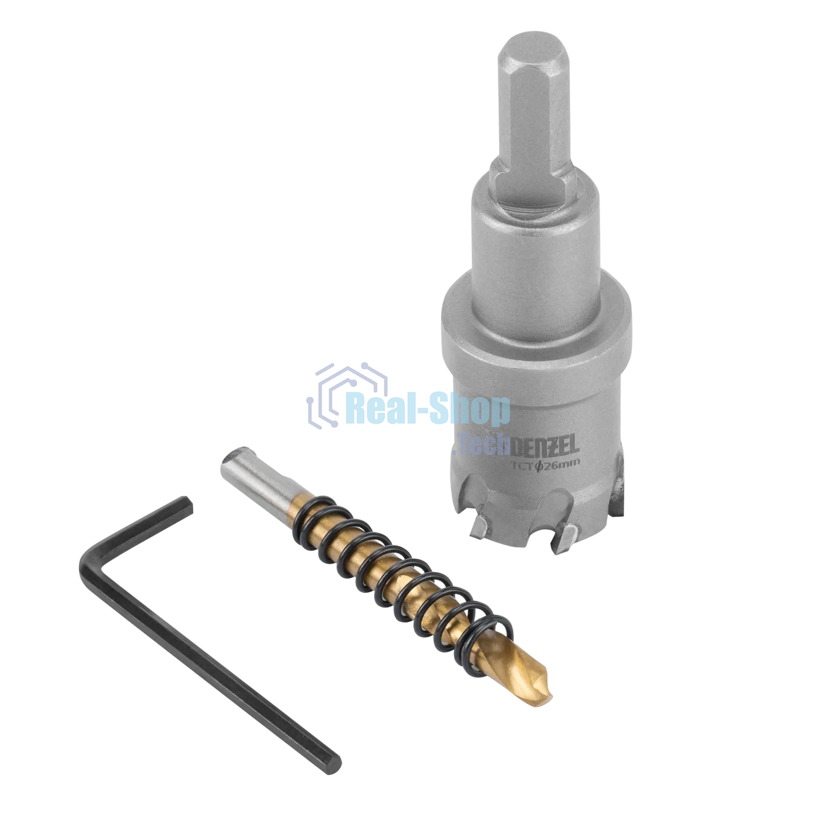 Коронка по металлу Denzel твердосплавная, 26 мм