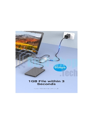 USB-концентратор Vention TNHHB, USB Type-C, USB/SD/TF/PD, USB Type-C