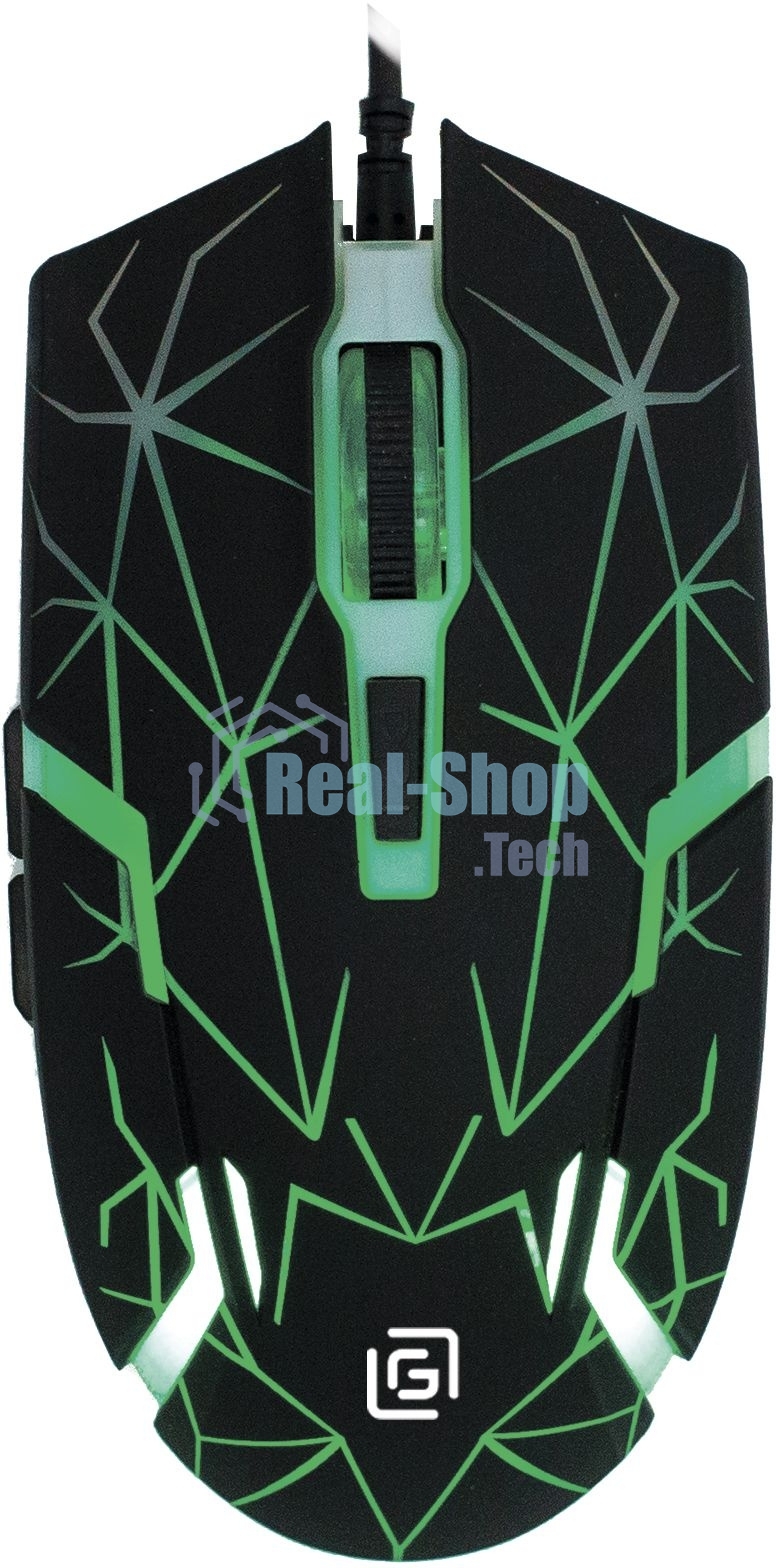 Мышь проводная Oklick 701G черный, 3600 dpi, USB, кнопки - 6