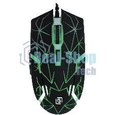 Мышь проводная Oklick 701G черный, 3600 dpi, USB, кнопки - 6