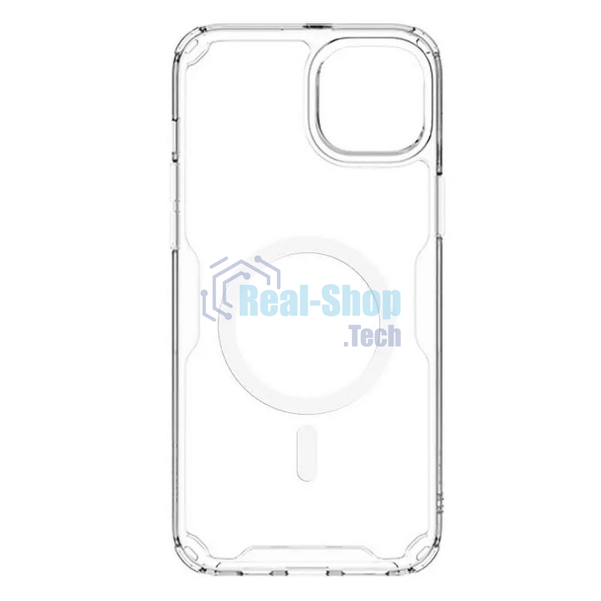 Чехол Nature TPU Pro Magnetic Case, белый, (AP IP15 Plus)