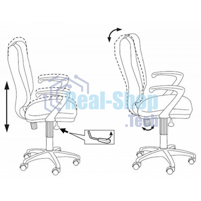 Кресло компьютерное Бюрократ CH-540AXSN/26-28 черный