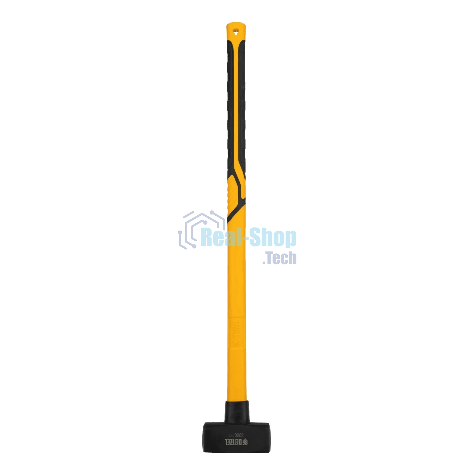 Кувалда Denzel 3000 г, кованая, фибергласовая рукоятка c TPR покрытием, 880 мм