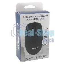 Мышь проводная Gembird MOP-200 черный, 1000 dpi, USB, кнопки - 3